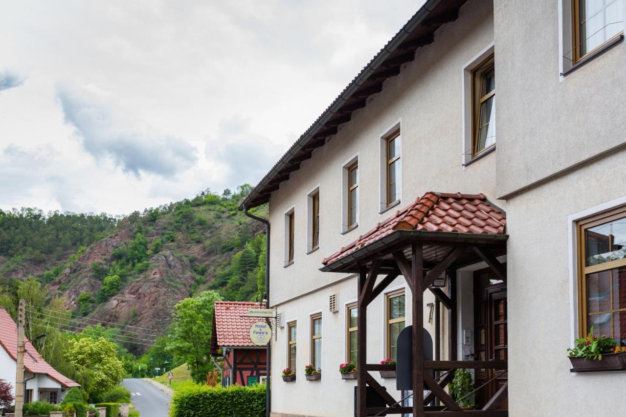 Hotel & Ferienwohnungen Bohlenblick Saalfeld Saale エクステリア 写真